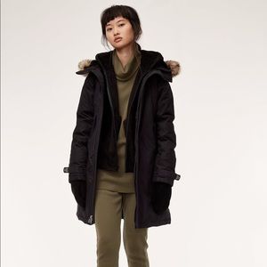 Aritzia Avioraz Vegan Parka in Black, Size XXS, Down-free